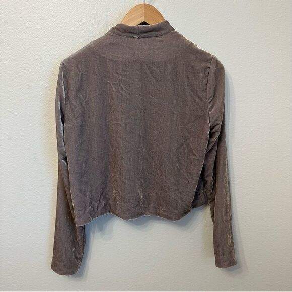 WAYF Velour Bow Neckline Blazer - Picture 3 of 5